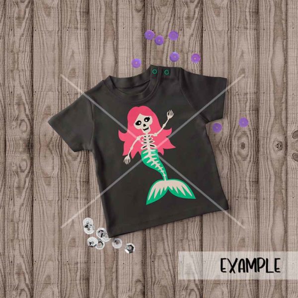 SI Mermaid Skeleton Halloween mock