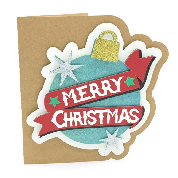 Merry Christmas Ornament Card - Image 2