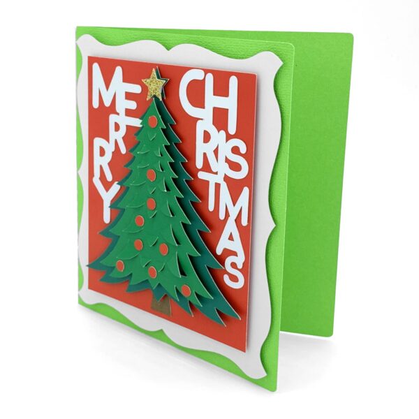 Merry Christmas Tree and Star Card - Image 2