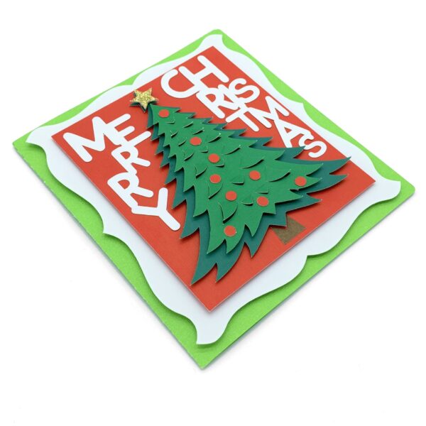 Merry Christmas Tree and Star Card - Image 3