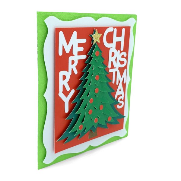 Merry Christmas Tree and Star Card - Image 4