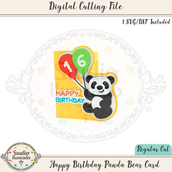 SI Happy Birthday Panda Bear Card 2019