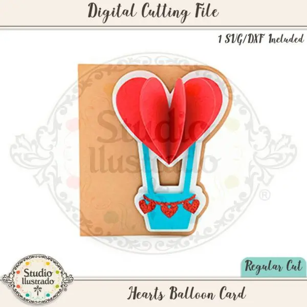 Hearts Balloon Card