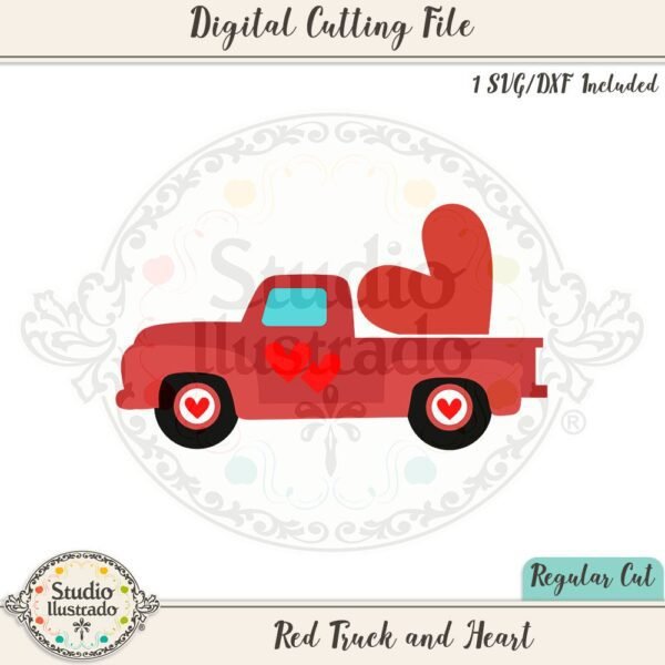 Red Truck and Heart