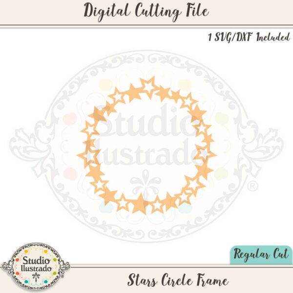 Stars Circle Frame