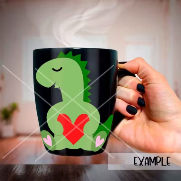 SI T Rex Dinosaur and Heart MOCK2