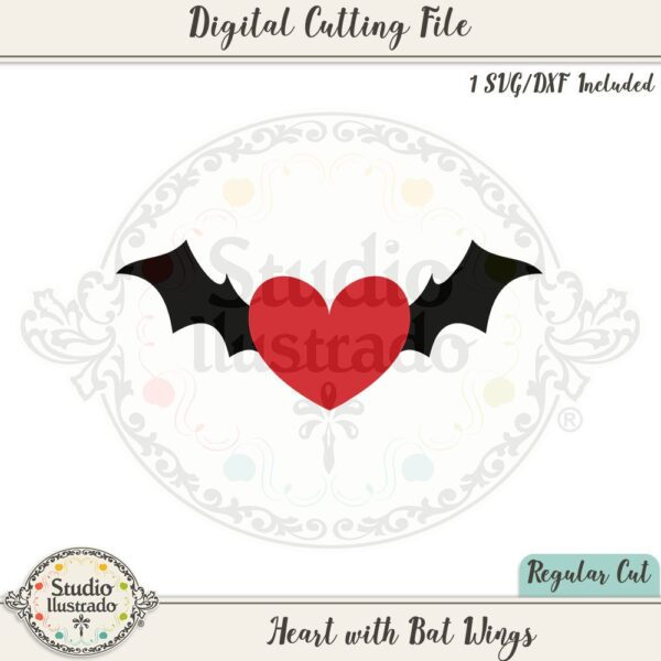 Heart with Bat Wings