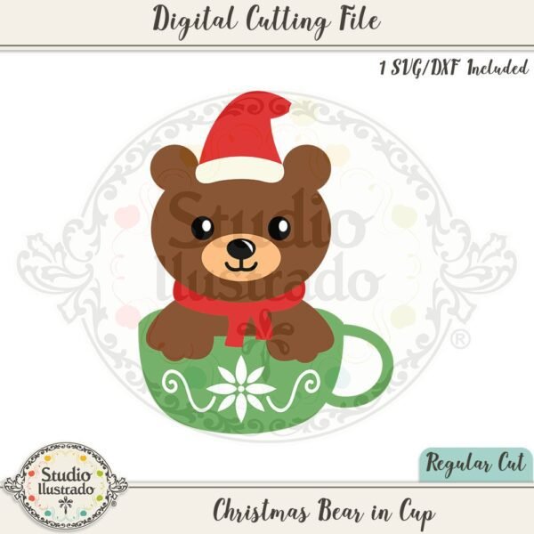 Christmas Bear in Cup