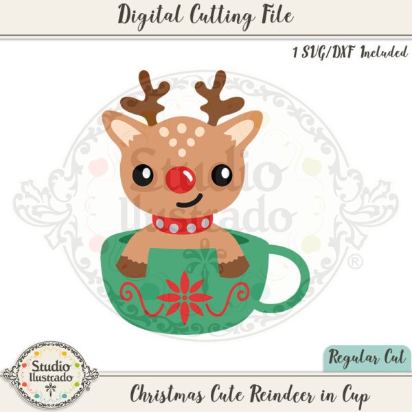 SI Christmas Cute Reindeer in Cup 2020