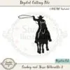 Cowboy and Horse Silhouette 2