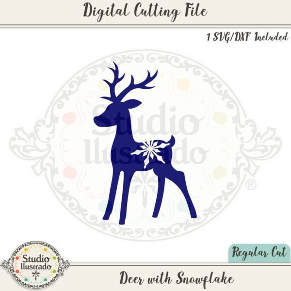 SI Deer with Snowflake 2020 scaled