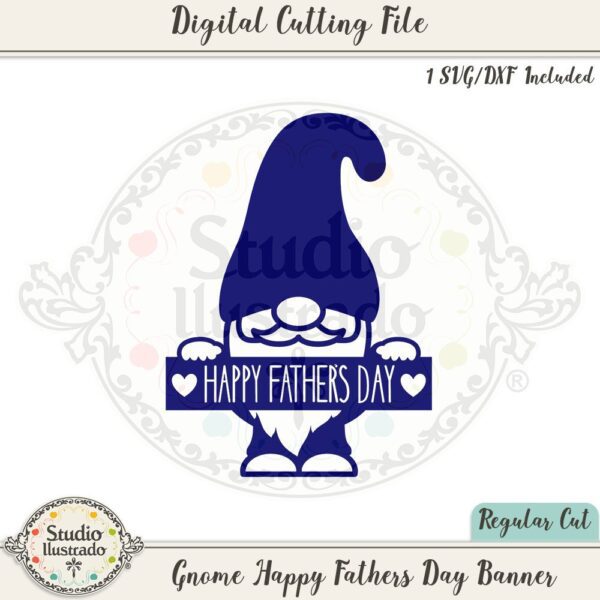 Gnome Happy Fathers Day Banner