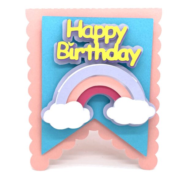 SI Happy Birthday Rainbow Flag Card 3