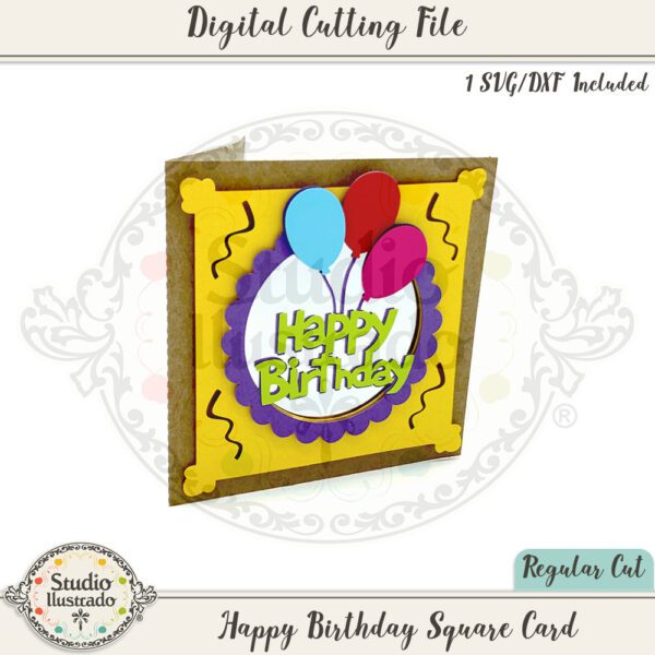 SI Happy Birthday Square Card 2021