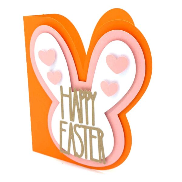 Happy Easter Bunny and Hearts Card - Image 4