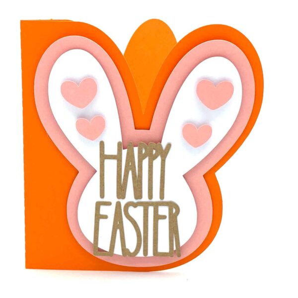 SI Happy Easter Bunny and Hearts Card