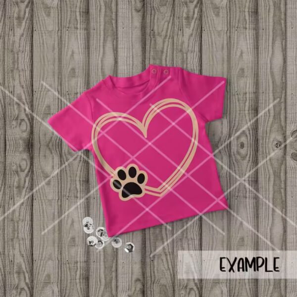 Heart Lines Paw Frame - Image 2