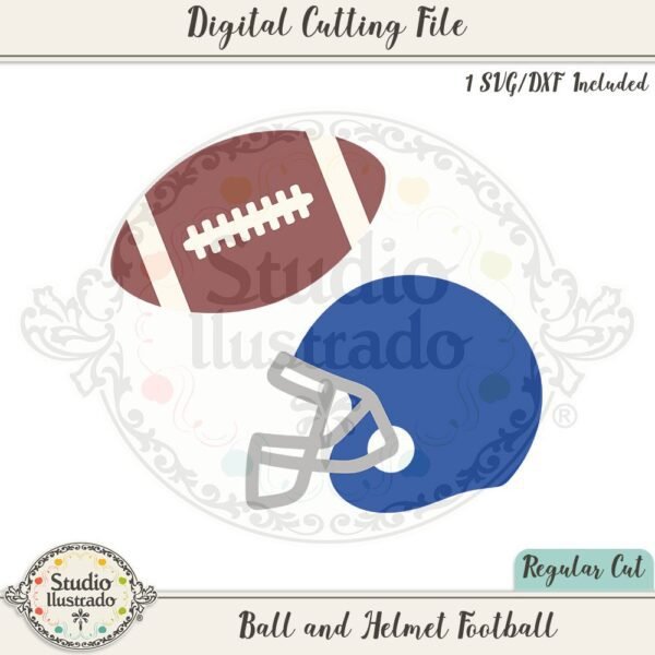 Ball and Helmet Football
