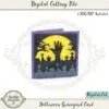 Halloween Graveyard Card