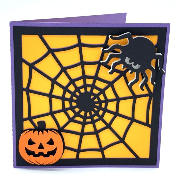 Halloween Spider and Web Card - Image 2