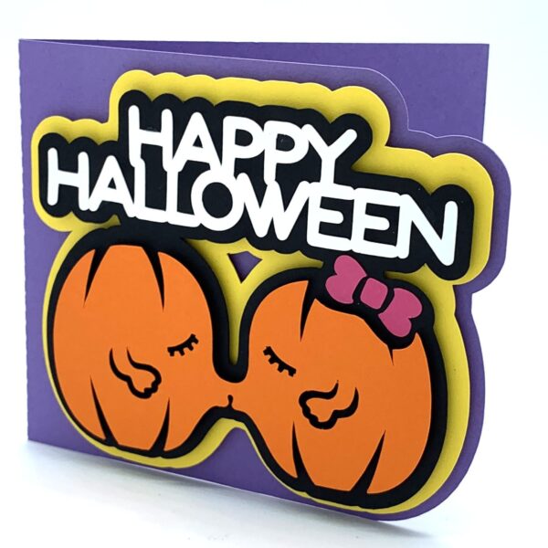 Happy Halloween Cute Pumpkin Card - Image 3