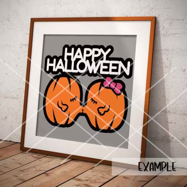 Happy Halloween Cute Pumpkin Card - Image 4