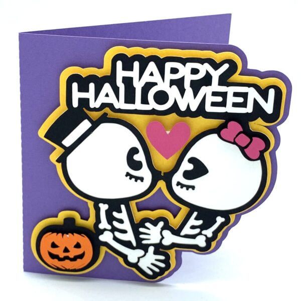 Happy Halloween Skeletons Card - Image 2