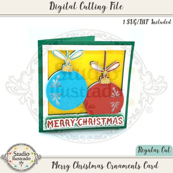 Merry Christmas Ornaments Card