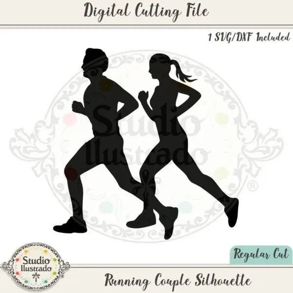 Running Couple Silhouette