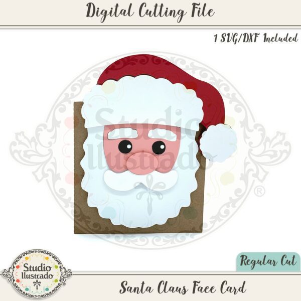 Santa Claus Face Card