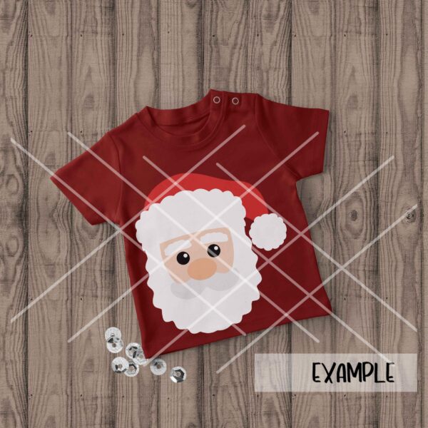 Santa Claus Face Card - Image 5