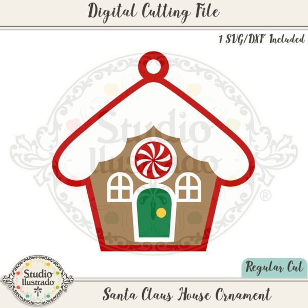 Santa Claus House Ornament