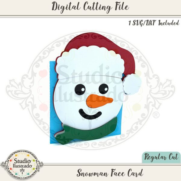 Snowman Face Card