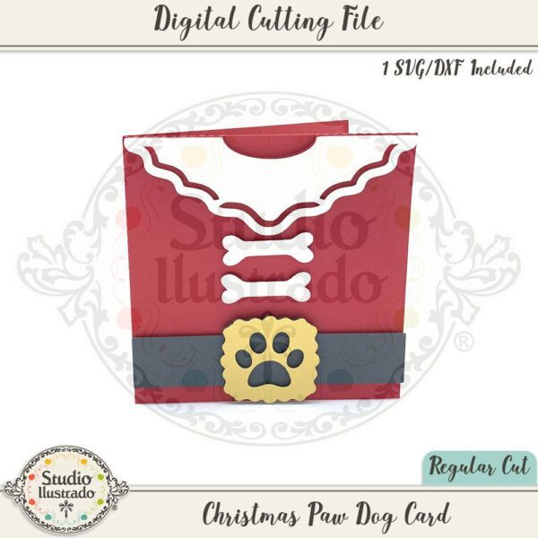 Christmas Paw Dog Card