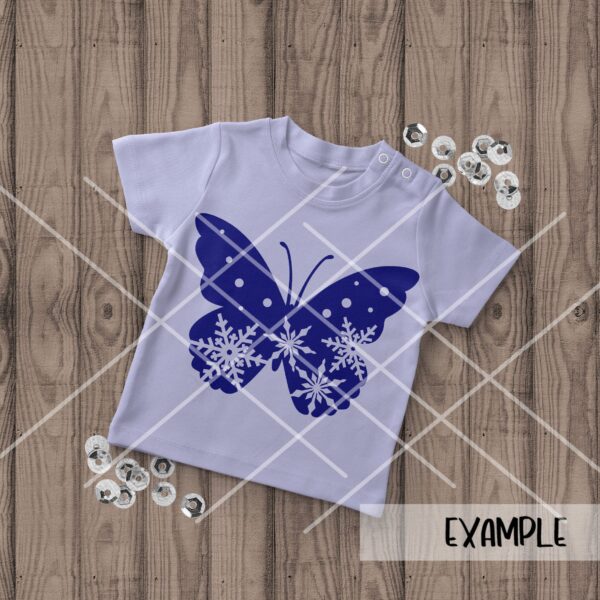 Butterfly and Snowflakes - Image 2