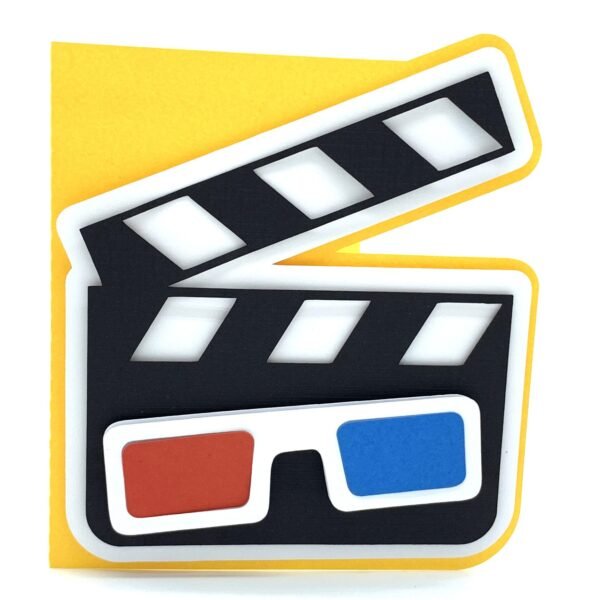 Clapperboard and Glasses Card - Image 2