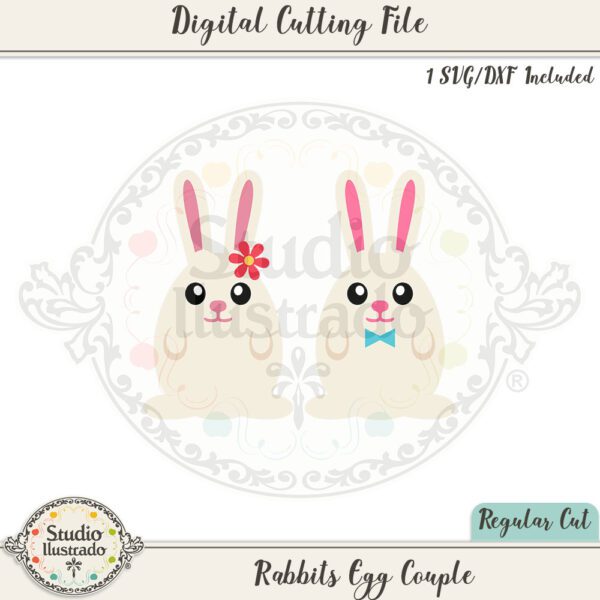 Rabbits Egg Couple