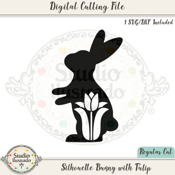 SI Silhouette Bunny with Tulip 2022