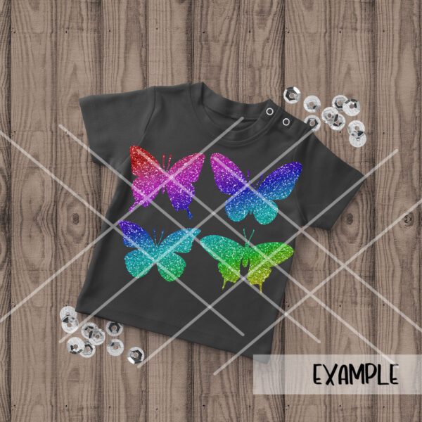 SI Silhouette Butterflies Set mock