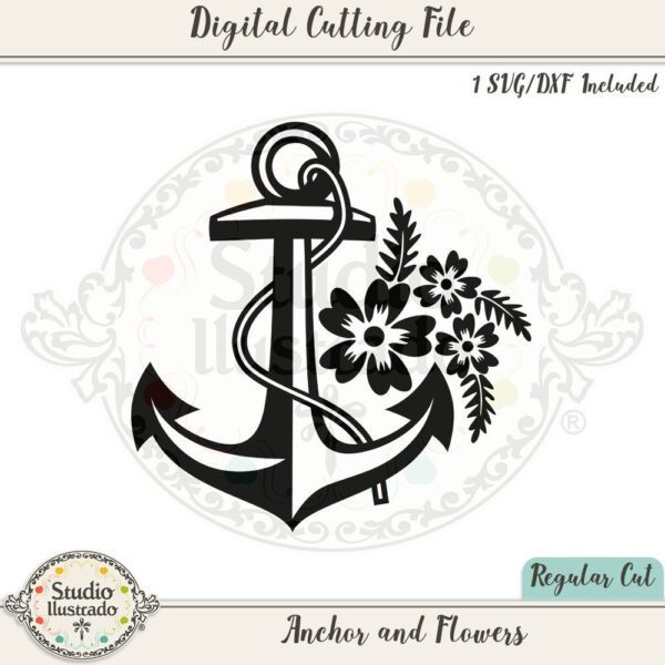 Anchor and Flowers