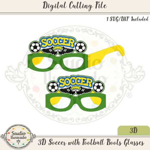 3D Soccer with Football Boots Glasses