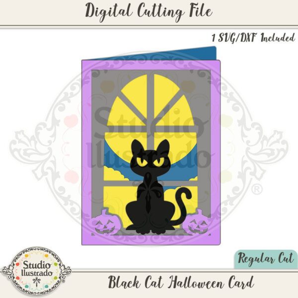 SI Black Cat Halloween Card 2022 scaled