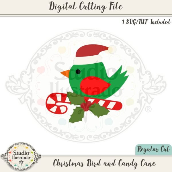 Christmas Bird and Candy Cane