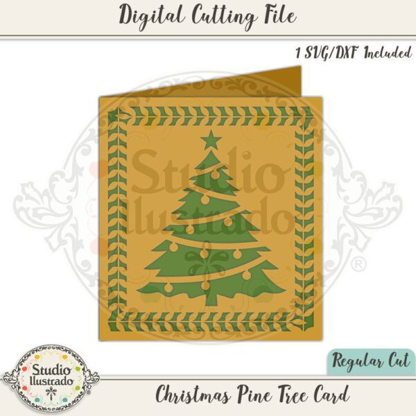 Christmas Pine Tree Card