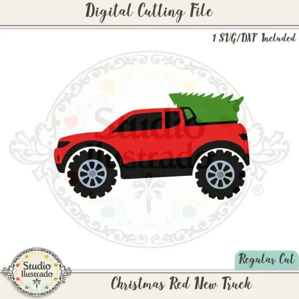 Christmas Red New Truck