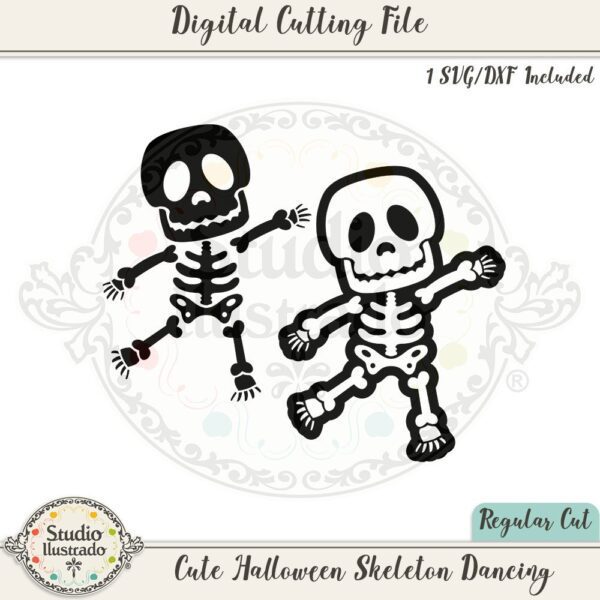 Cute Halloween Skeleton Dancing