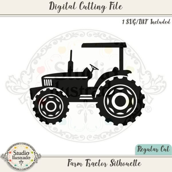 Farm Tractor Silhouette