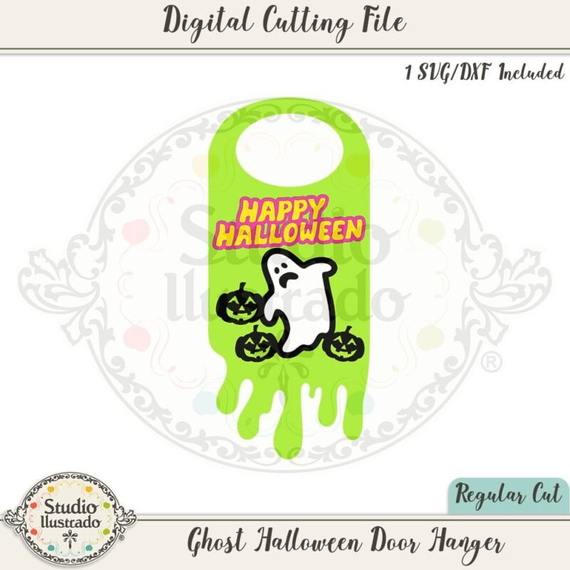 Ghost Halloween Door Hanger