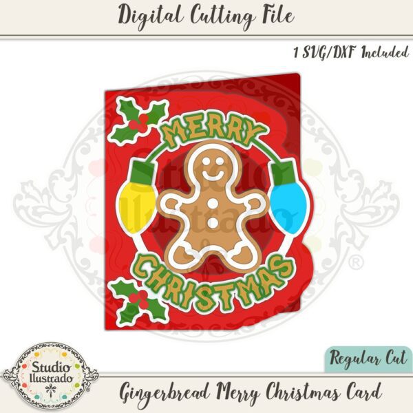 Gingerbread Merry Christmas Card