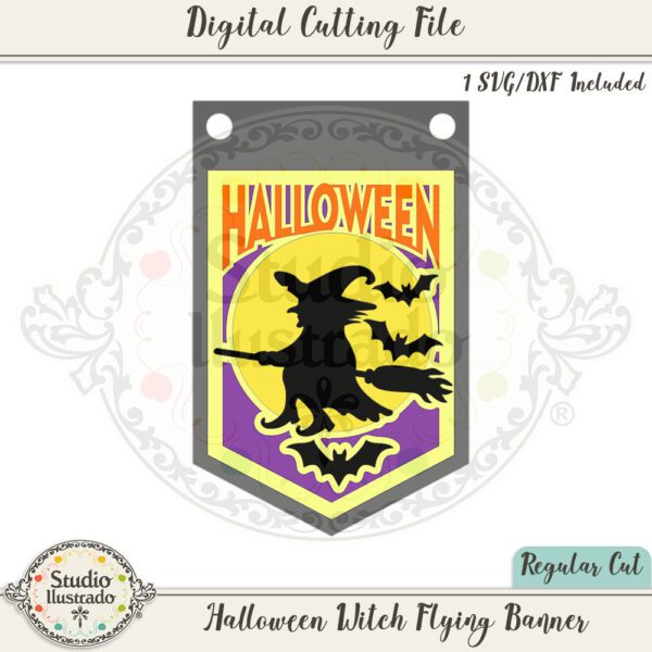 SI Halloween Witch Flying Banner 2022